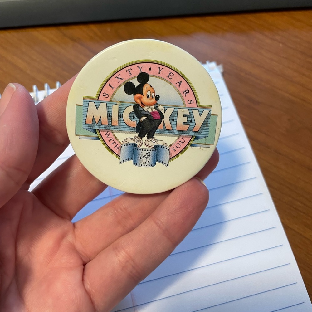 Mickey Mouse Sixty Years Button